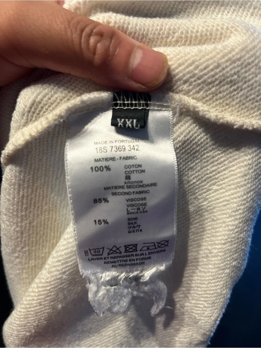 Gucci White Crewneck Sweater with Red and Green Stripe Logo